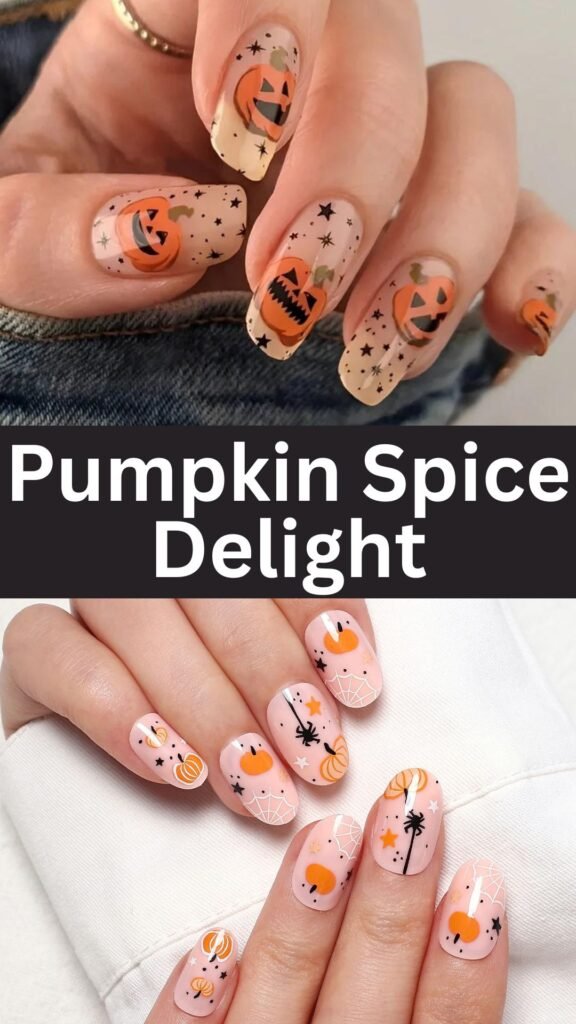 pumpkin-spice-delight-fake-fall-nails-nailstrends.com