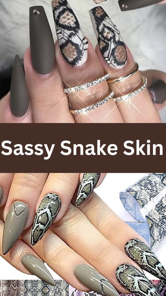 sassy-snake-skin-animal-print-nail-art-nailstrends.com