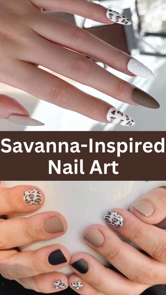 savanna-inspired-nail-art-animal-print-nail-art-nailstrends.com