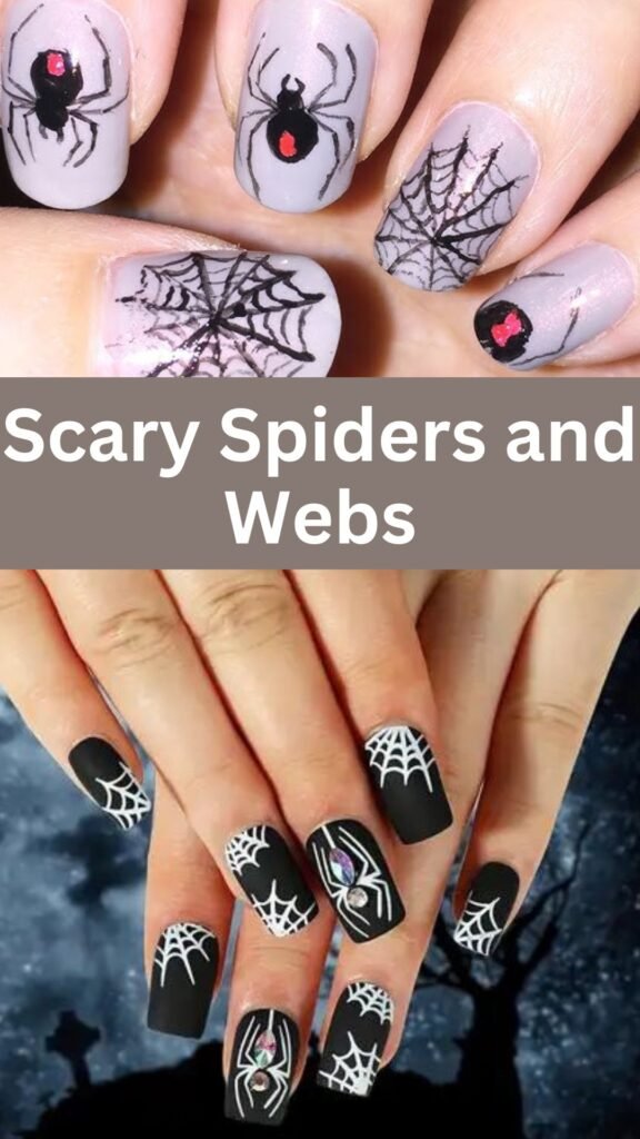 scary-spiders-and-webs-halloween-nail-art-designs-nailstrends.com