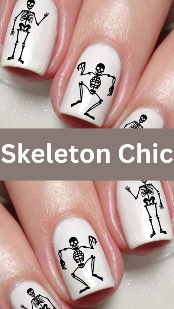 skeleton-chic-halloween-nail-art-designs-nailstrends.com