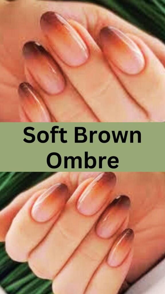 soft-brown-ombre-minimalist-fall-nail-naistrends.com