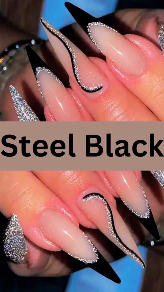 steel-black-fall-black-nail-nailstrends.com