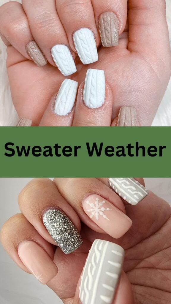 sweater-weather-fake-fall-nails-nailstrends.com