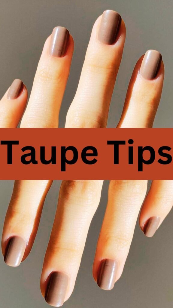 taupe-tips-minimalist-fall-nail-naistrends.com