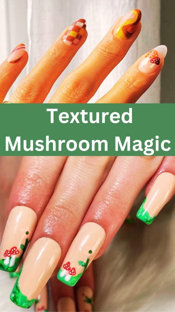 textured-mushroom-magic-3d-embellished-fall-nails-nailstrends.com