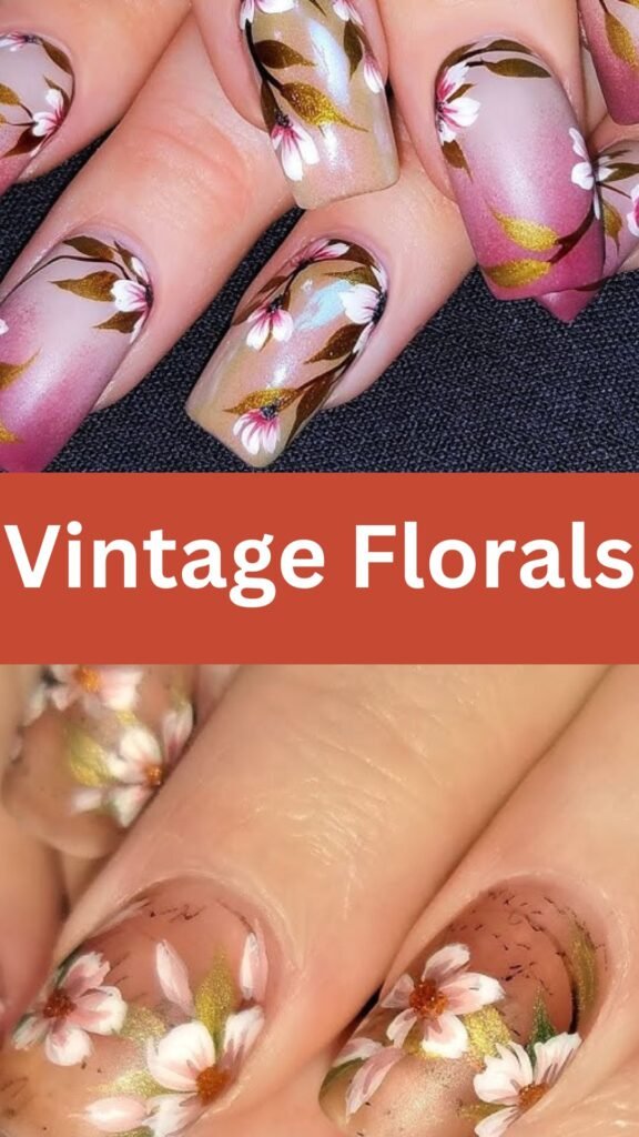 vintage-florals-flower-nail-ideas-for-fall-nailstrends.com