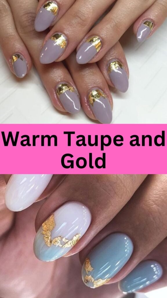 warm-taupe-and-gold-fall-nail-nailstrends.com