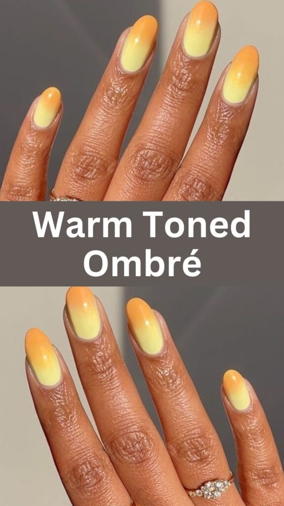 warm-toned-ombre-fall-short-nails-nailstrends.com