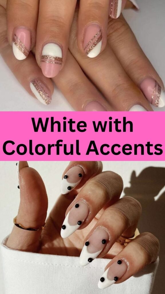 white-with-colorful-accents-white-nails-nailstrends.com