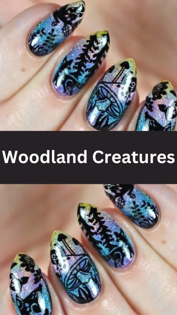 woodland-creatures-fake-fall-nails-nailstrends.com