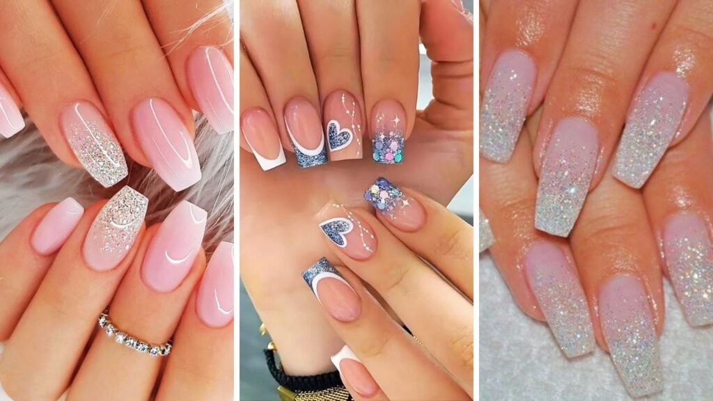 18-Cute-Bridal-Nail-Designs-with-Glitter-nailstrends.com