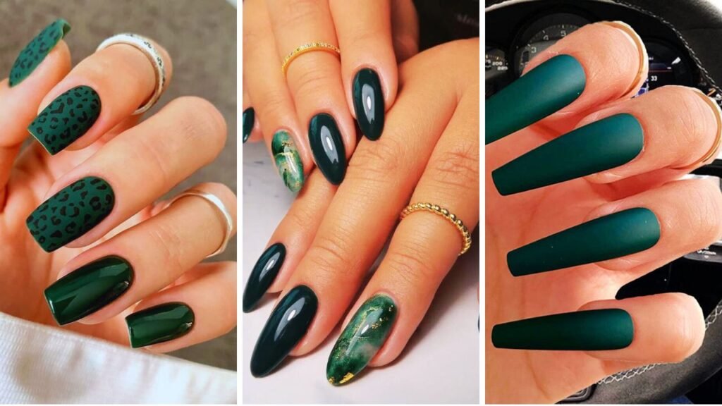 20-Stunning-Forest-Green-Nail-Designs-To-Try-Out-nailstrends.com