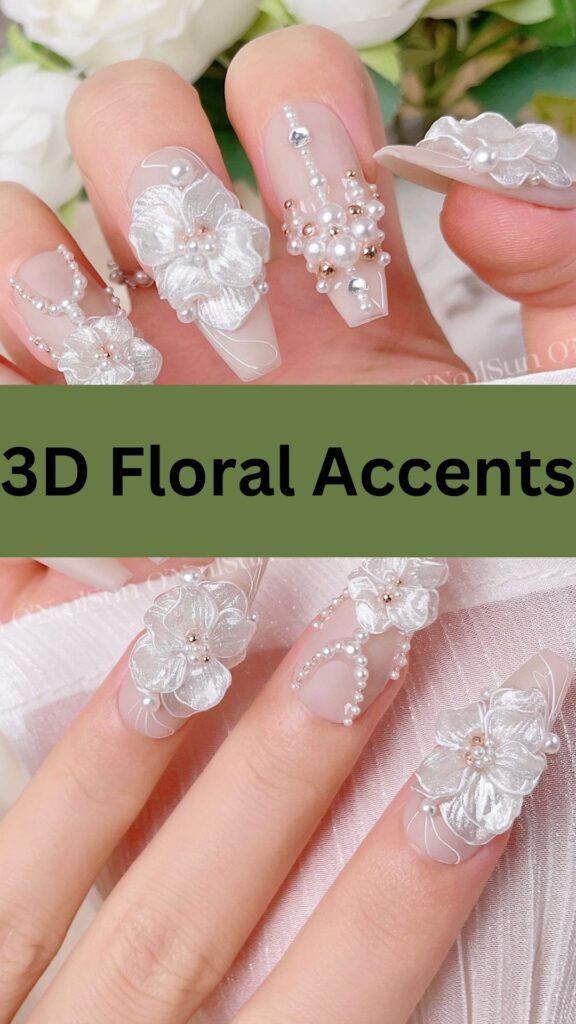 3D-floral-accents-Cutest-Party-Nail-Ideas to-Steal-the-Spotlight-nailstrends.com