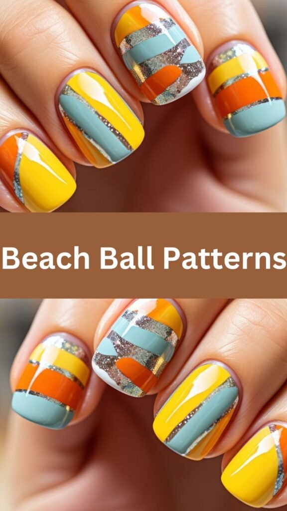 beach-ball-patterns-Vibrant-Nail-Art-Designs-for-Beach-Vacation-nailstrends.com