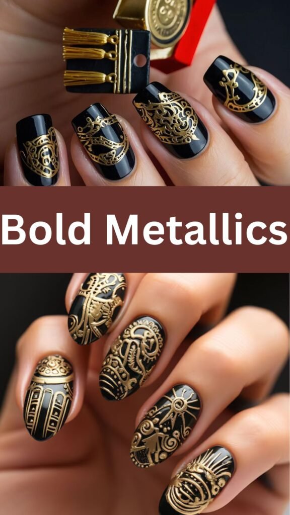 bold-metallics-Graduation-Nail-Ideas-for-Celebrating-Your-Big-Day-in-Style-nailstrends.com