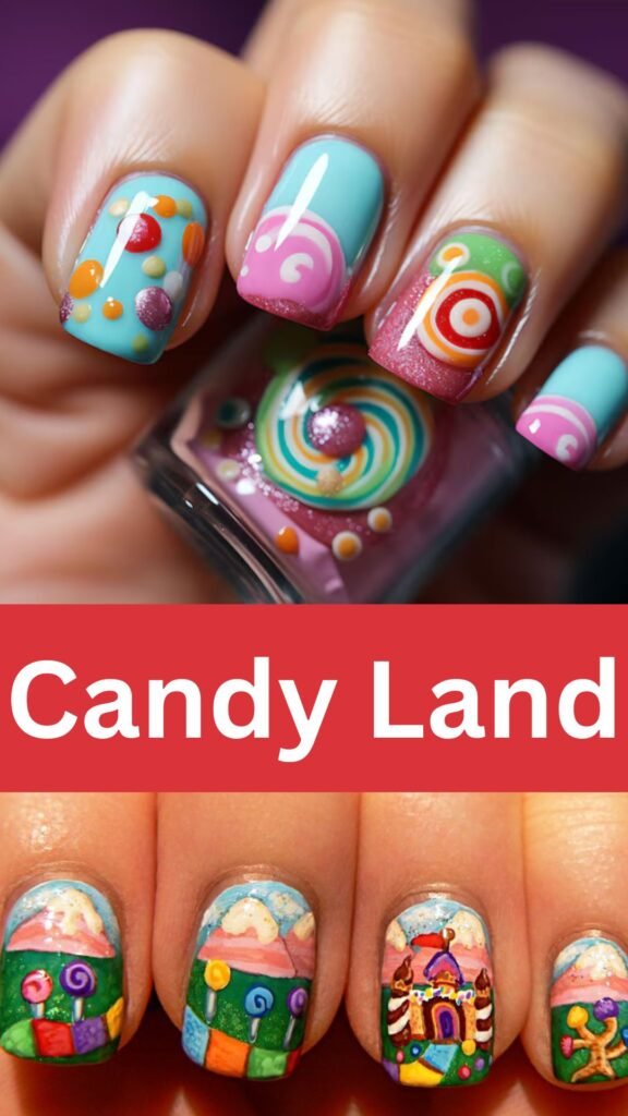 candy-land-Cute-Nail-Art-Designs-for-Kids-nailstrends.com