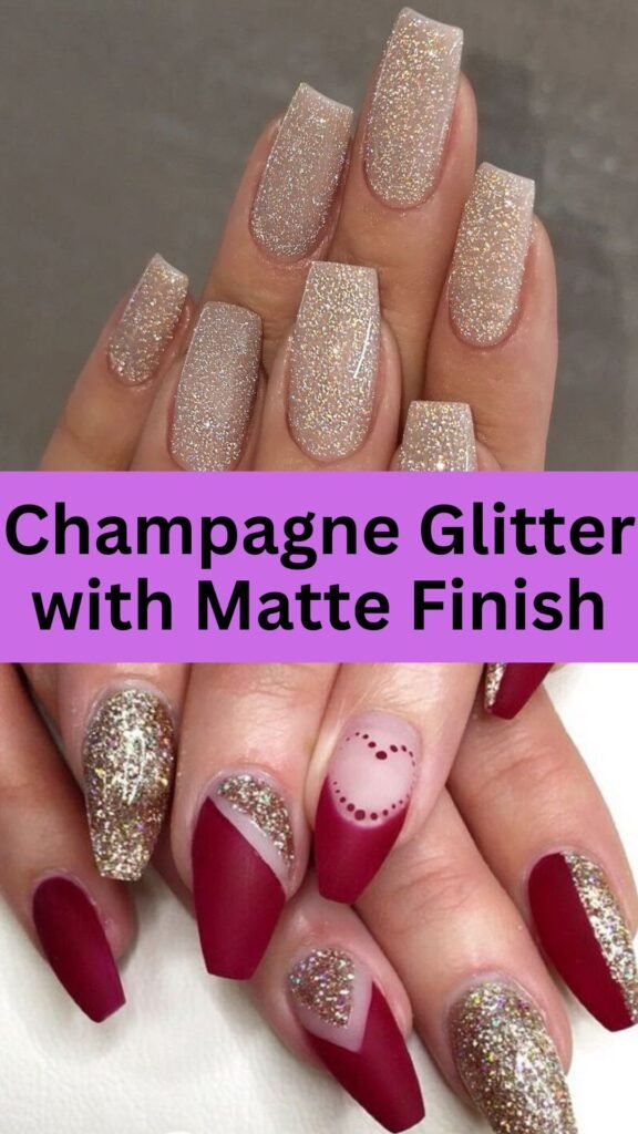 champange-glitter-with-matte-finish-bridal-nail-with-glitter-nailstrends.com