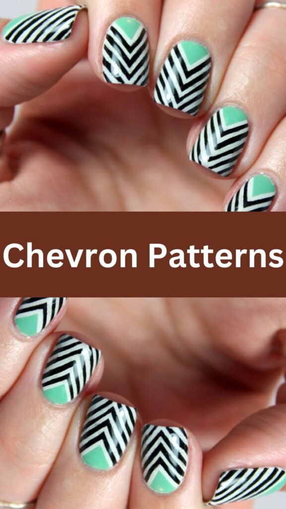 chevron-patterns-easy-nails-for-beginners-nailstrends.com