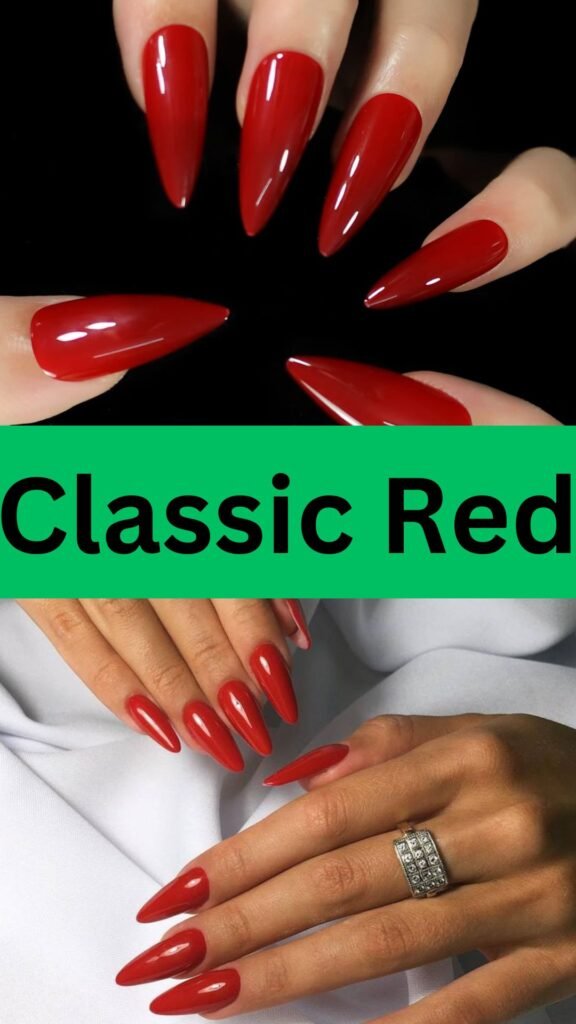 classic-red-Pointed-Nail-Art-Designs-to-Obsess-Over-nailstrends.com