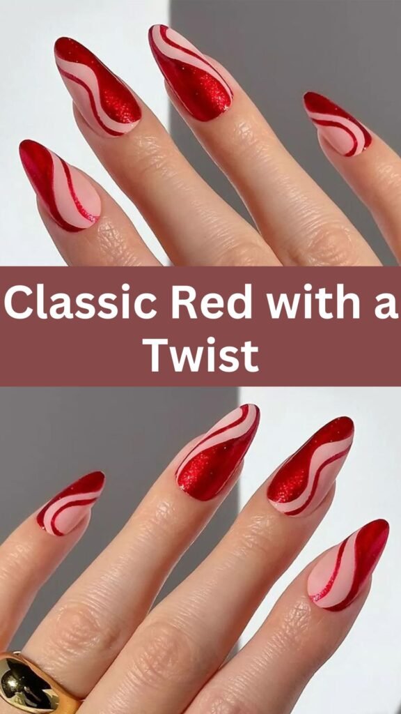 classic-red-with-a-twist-Amazing-Nail-Art-Designs-for-all-Occassions-nailstrends.com