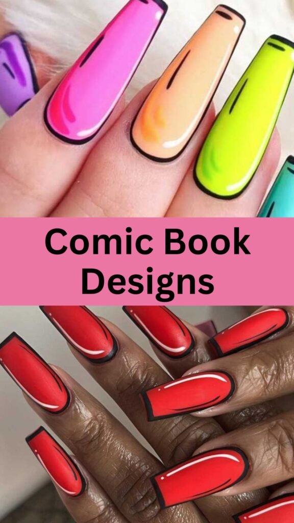 comic-book-designs-funky-nail-art-nailstrends.com