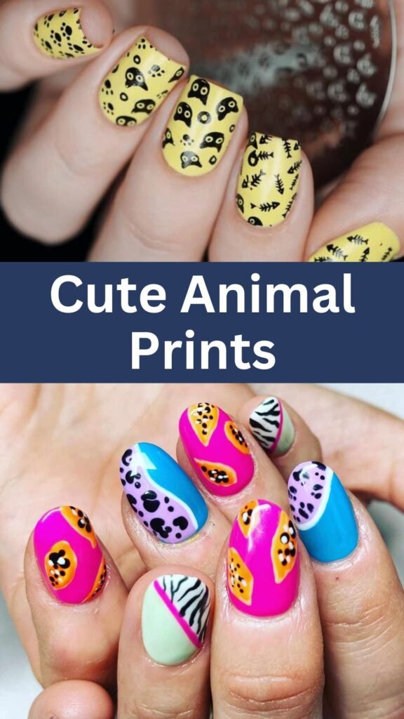 cute-animal-prints-funky-nail-art-nailstrends.com