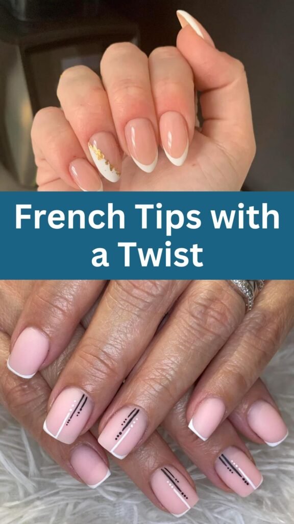 french-tips-with-a-twist-Cutest-Party-Nail-Ideas to-Steal-the-Spotlight-nailstrends.com