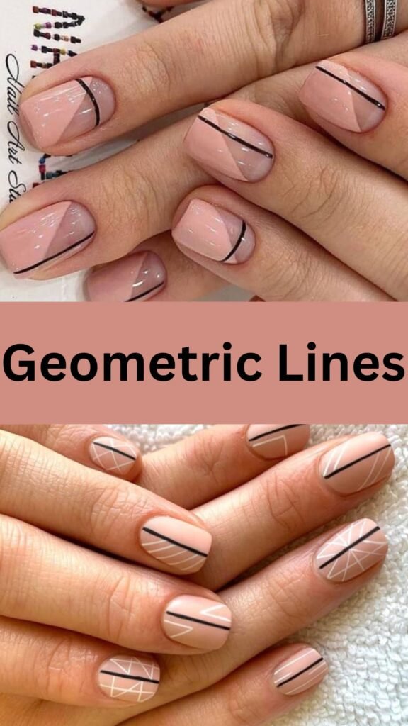 geometric-lines-Pretty-Natural-Nail-Art-Designs-for-you-nailstrends.com