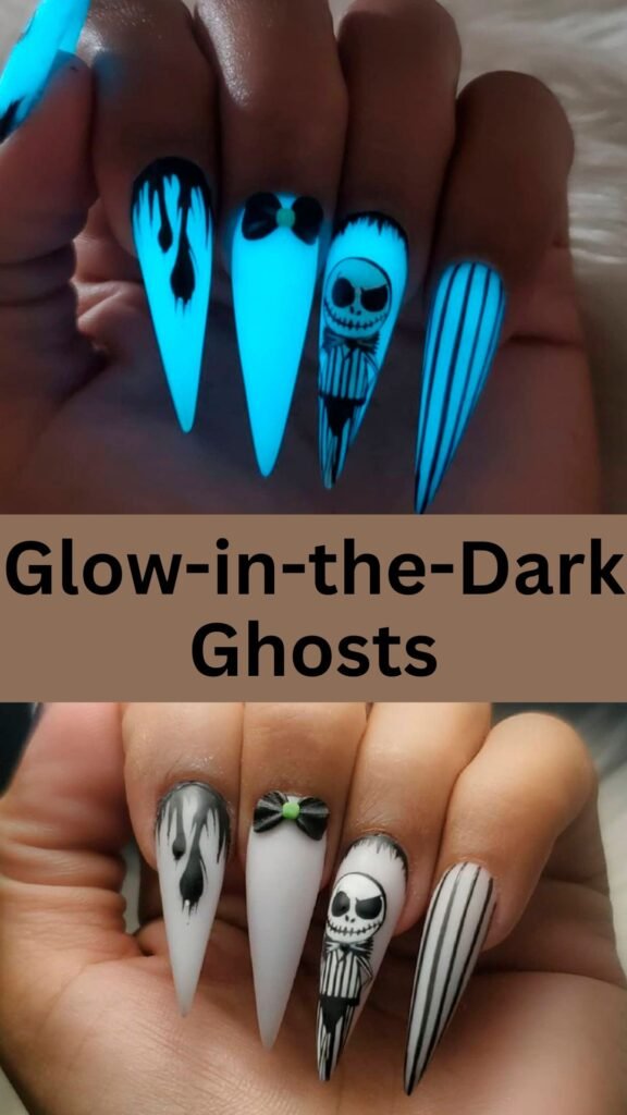 glow-in-the-dark-ghosts-Extra-Spooky-Halloween-Nails-to-try-this-year-nailstrends.com