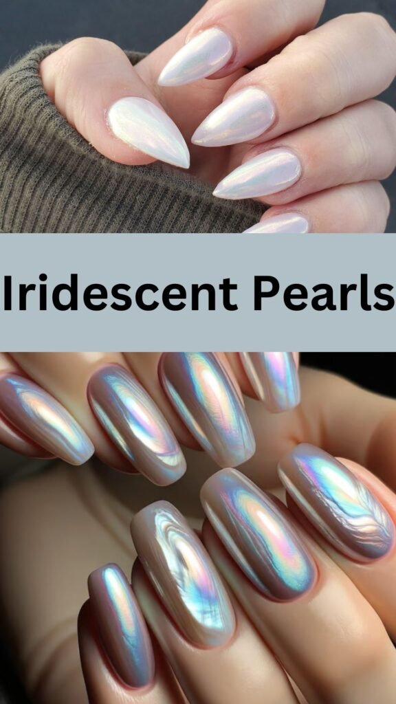 iridescent-pearls-Trendy-Nail-Art-Ideas-for-Wedding-Party-nailstrends.com