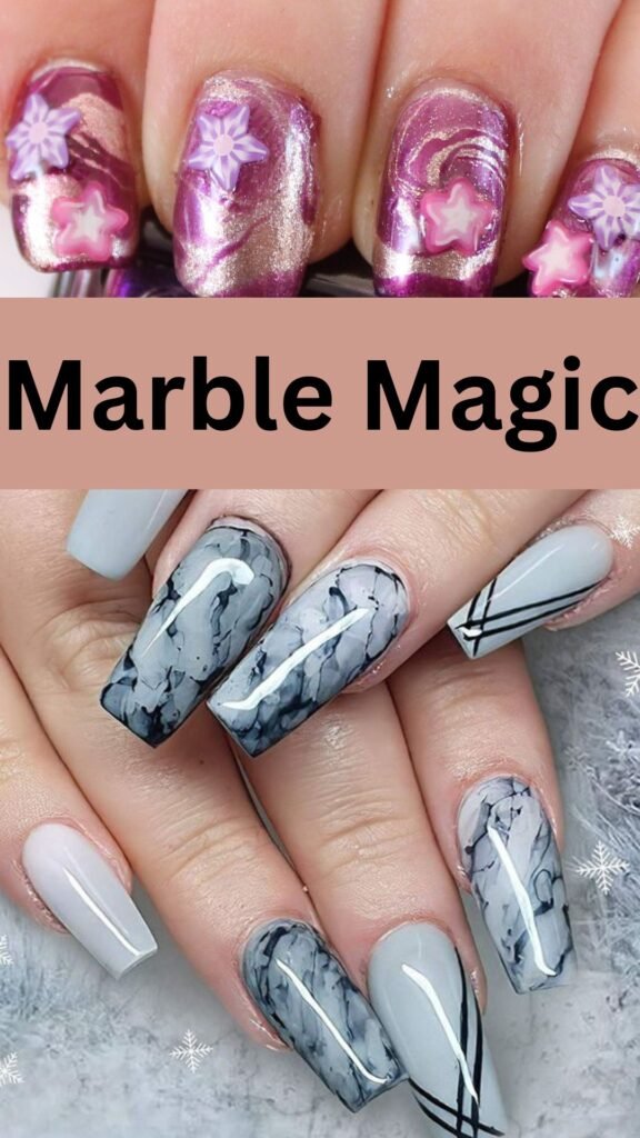 marble-magic-Cutest-Party-Nail-Ideas to-Steal-the-Spotlight-nailstrends.com