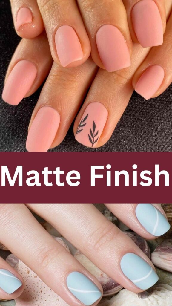 matte-finish-Pretty-Natural-Nail-Art-Designs-for-you-nailstrends.com