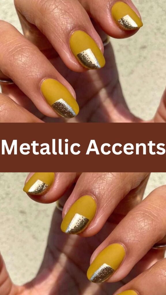 metallic-accents-easy-nails-for-beginners-nailstrends.com