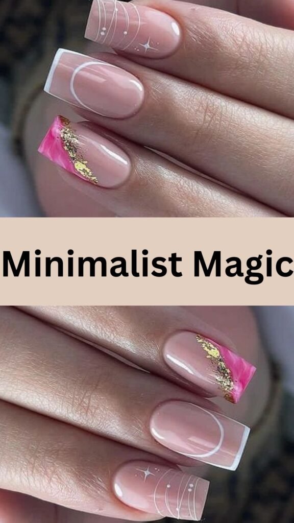 minimalist-magic-Trendy-Engagement-Nail-Art-Designs-to-Show-Off-Your-Ring-nailstrends.com