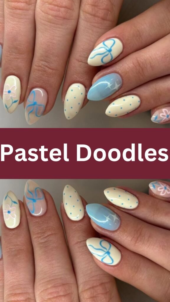 pastel-doodles-Pretty-Natural-Nail-Art-Designs-for-you-nailstrends.com