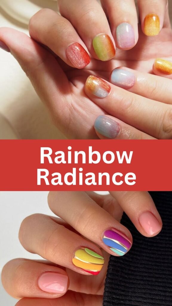 rainbow-radiance-Trendy-Engagement-Nail-Art-Designs-to-Show-Off-Your-Ring-nailstrends.com