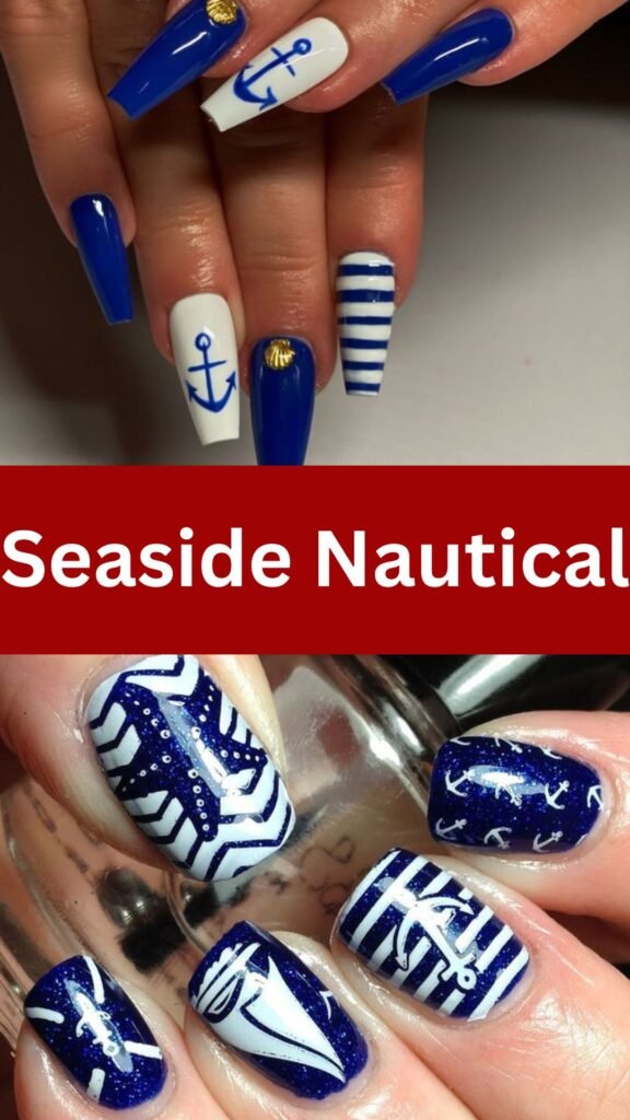 seaside-nautical-Vibrant-Nail-Art-Designs-for-Beach-Vacation-nailstrends.com