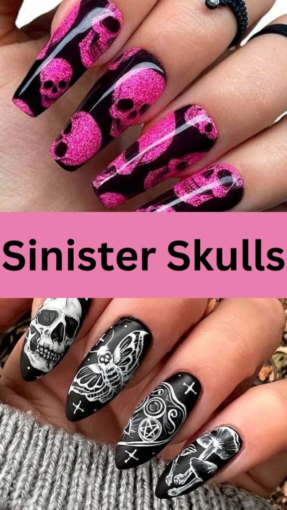 sinister-skulls-Extra-Spooky-Halloween-Nails-to-try-this-year-nailstrends.com