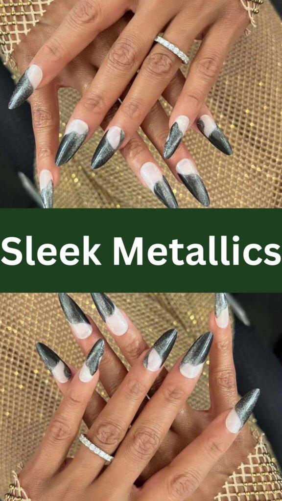 sleek-metallics-Pointed-Nail-Art-Designs-to-Obsess-Over-nailstrends.com