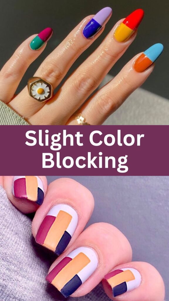 slight-color-blocking-Pretty-Natural-Nail-Art-Designs-for-you-nailstrends.com