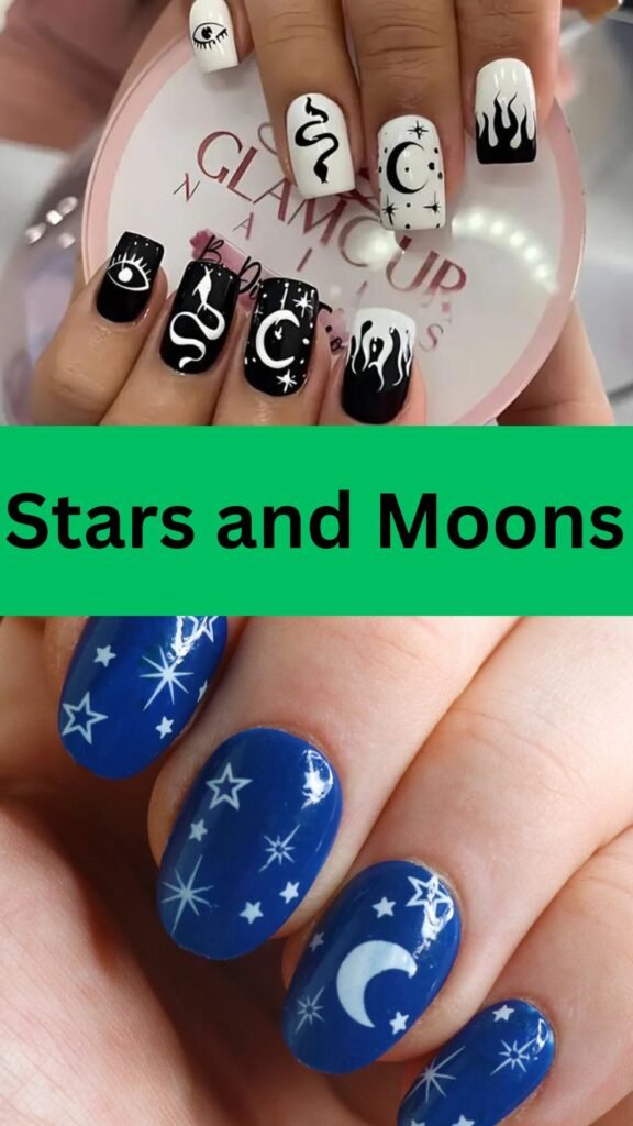 stars-and-moons-funky-nail-art-nailstrends.com