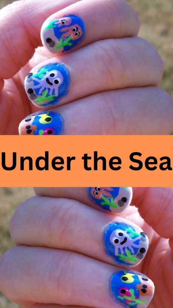 under-the-sea-Cute-Nail-Art-Designs-for-Kids-nailstrends.com