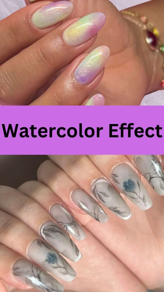 watercolor-effect-Amazing-Nail-Art-Designs-for-all-Occassions-nailstrends.com