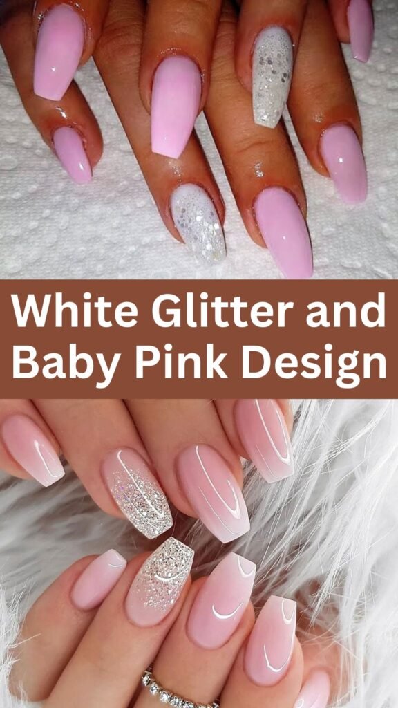 white-glitter-and-baby-pink-designs-bridal-nail-with-glitter-nailstrends.com